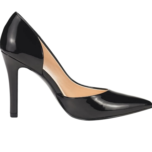 ⚫️ Black Pointed Closed Toe Classic Slip On High Heels 👠 - Picture 3 of 5